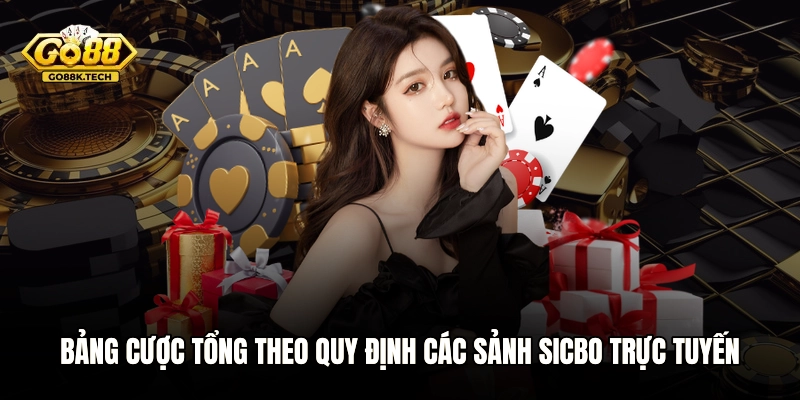 Bảng cược tổng theo quy định các sảnh Sicbo trực tuyến